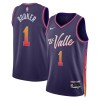 Maillot Basket Homme Phoenix Suns Devin Booker 2023-24 Nike City Edition Violet Swingman